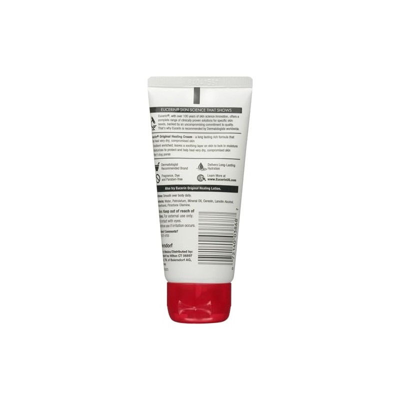 Eucerin Original Crema Enriquecida Curativa 2 oz (Paquete de 4)