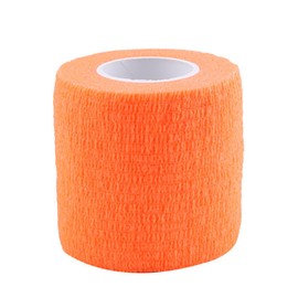 5 Rollen/Set selbstklebendes Bandageband, wasserdicht, haftende Stick-Bandage, selbsthaftend, Rolle, Stretch-Band für Knöchelverstauchungen und Schwellungen (Orange)