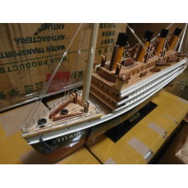 Titanic Wooden Model Cruise Ship 16" Already Built with Minor Assembly Require " Not a Kit "