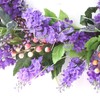 Simulation Lavender Wreath Silk Cloth Artificial Lavender Flower Wreath Front