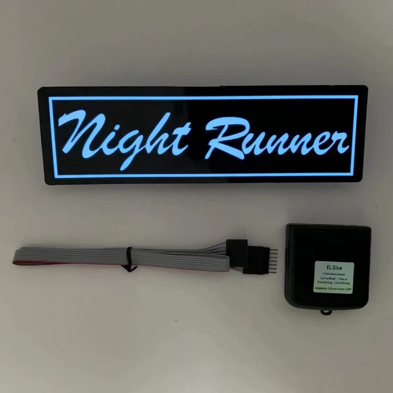 Windshield Night Runner Car LED Light Window Stickers for JDM