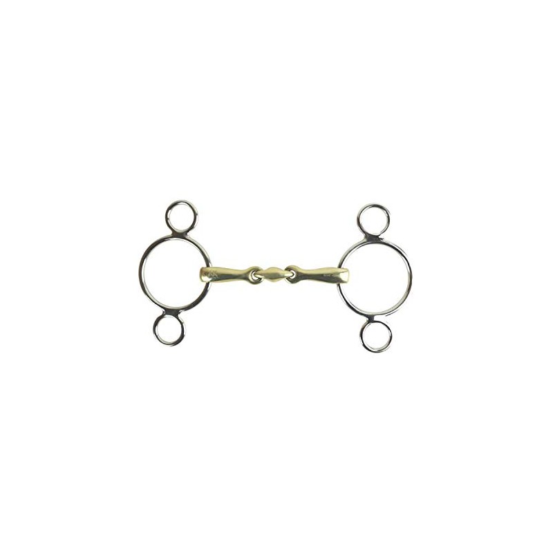 AK Toggle 3 Rings with Rider Jaws German Silver Double