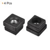 uxcell 4Pcs Inserts for Square Tubes with M10 Thread, for