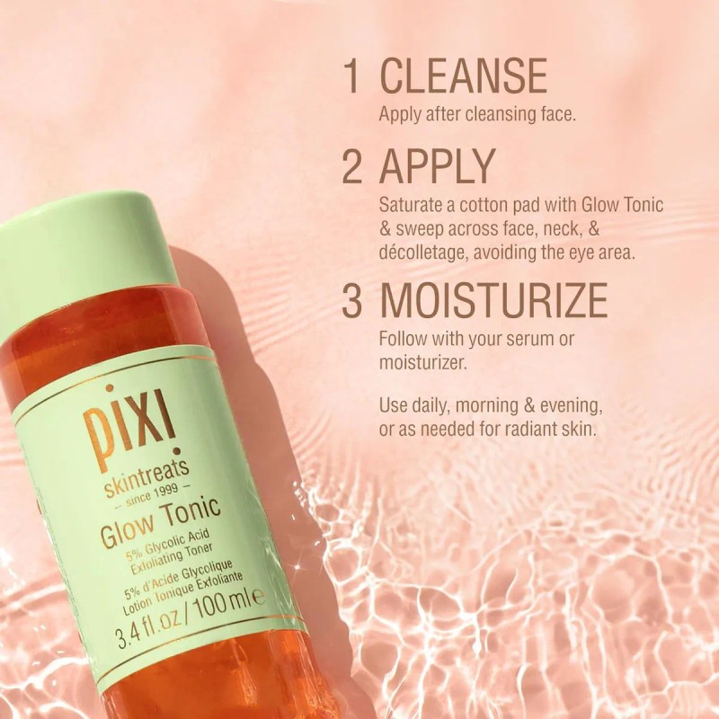 Pixi Glow Tonic Exfoliante Facial Ácido Glicólico 100 ml