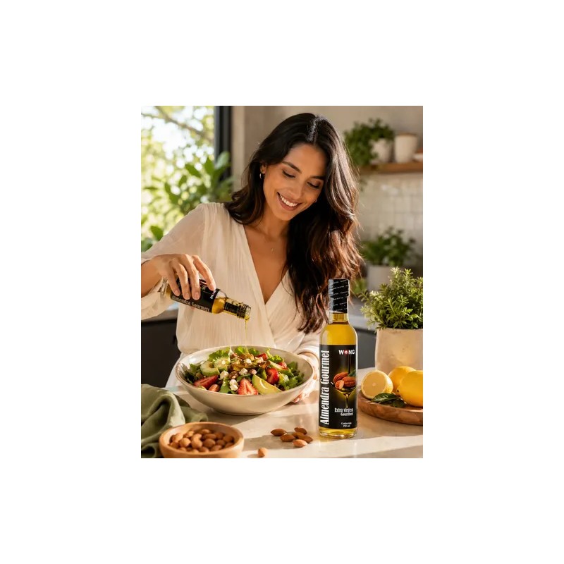 Aceite De Almendra Puro Extravirgen Comestible Wong 250 Ml