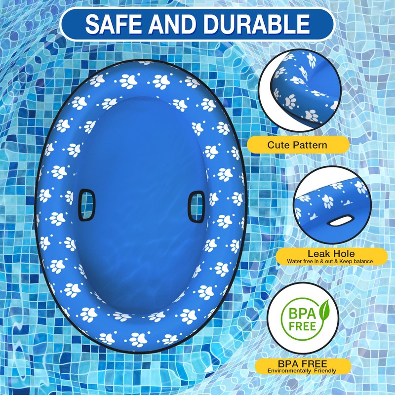 Pet Soft Dog Float Raft - Inflatable Dog Swimming Float