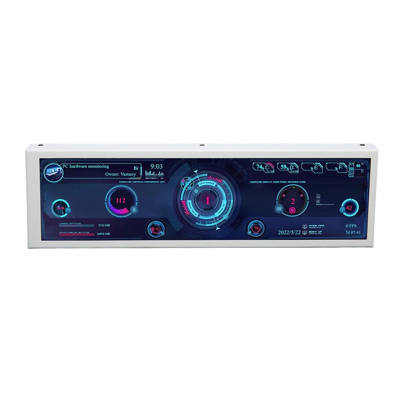 Computer Temp Monitor 8.8 Inch IPS Theme Editor Auto Off