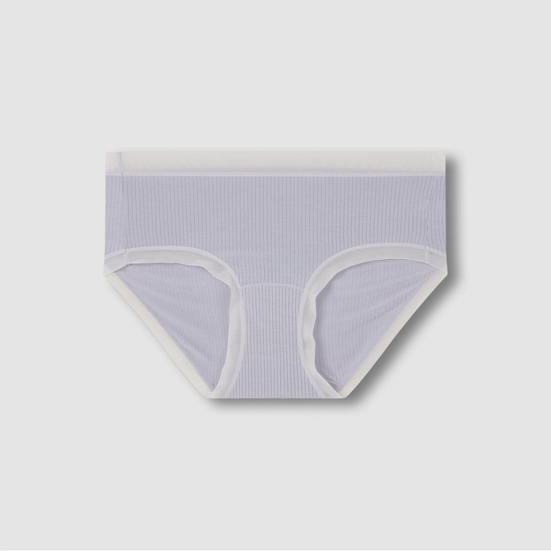JAJU [JAJU] Women Modal Rib Hip Hugger Panties 3-Pack_Beige