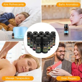 Kit De 14 Aceites Esenciales Aromaterapia 100% Puro 10ml Spa
