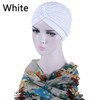 AWAYTR Turban Elastic Chemo Hat Women Strench Pleated Beanie Hat