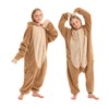 SimZoo Kids Animal Pajamas, Boy Girls Sloth Cosplay Costume Sleepwear,