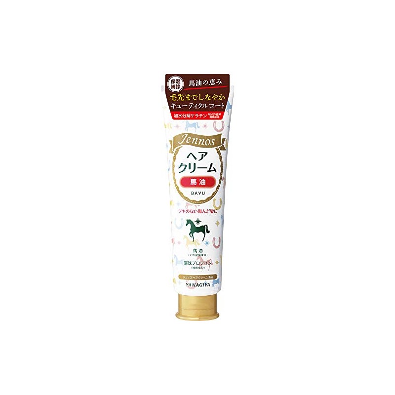 Genos Hair Cream, Horse Oil, 4.9 oz (140 g)