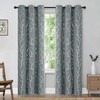 BUHUA Grey Blackout Curtain Panels, Room Darkening Curtains 96 Inches