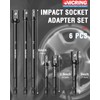 Impact Socket Adapter Set - 1/4, 3/8, 1/2 Drive Socket