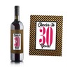 30th Birthday Wine Labels/Set of 4 Cheers Wine Bottle Stickers/Thirtieth