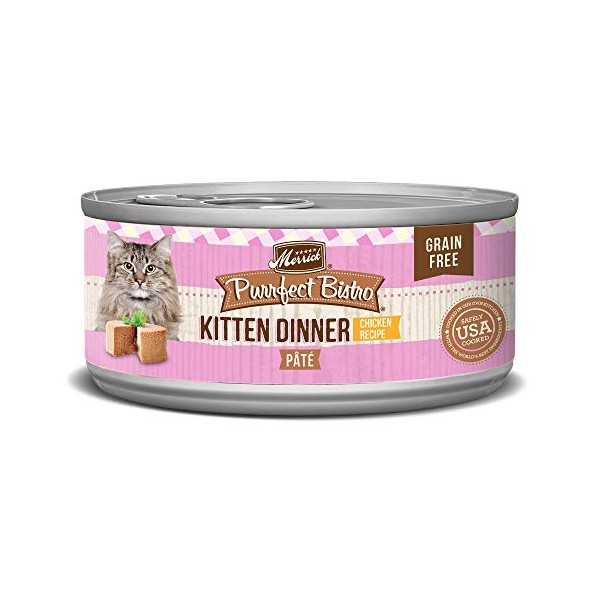 Merrick Purrfect Bistro Grain Free, 5.5 oz, Kitten Recipe -