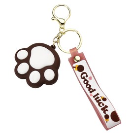Cat Paw Wristlet Keychain for Backpack Purse Accessories Charm Unique Cat Lover Gifts for Women Men Birthday Gifts for Coworkers Family Dad Mom Christmas Gifts for Daughter Son Brother Sister Gifts
