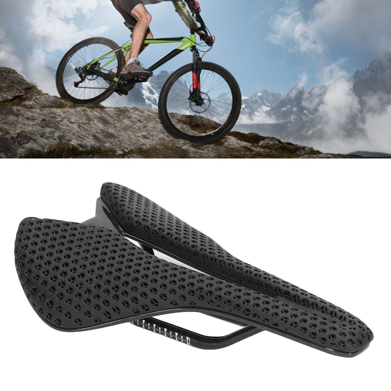 Bike Seat for Men and Women 3D Printed Carbon Fiber