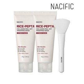 Nacific 네시픽 라이스 펩타 콜라겐 필 오프 랩핑 마스크 70g x2개 Nacific Rice Peptide Collagen Peel-Off Wrapping Mask 70g x2 pcs