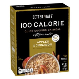 Better Oats Instant Oatmeal Apples & Cinnamon 9.8 ounce ( Pack of 3 )