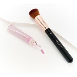 QVC Anastasia Beverly Hills Blurring Serum Blush with Brush - Color: Peach