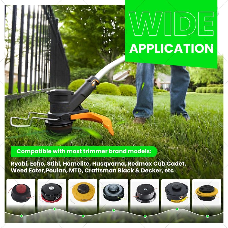 080 Trimmer Line Heavy Duty, Twisted Weed Eater String .080,