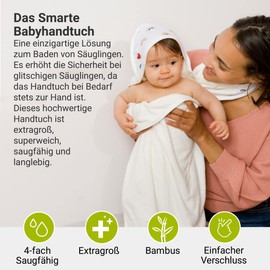 BabyToLove Baby Towel Butterfly Extra Large Apron Bamboo Ultra Soft Antibacterial Rainbow