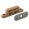 ROCKLER Strong Magnetic Door Catch 3-5 lb Pull, Adjustable, Walnut