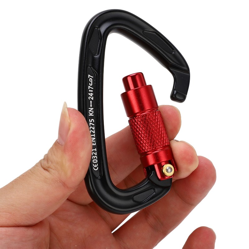 Auto Locking Rock Climbing Carabiner D Shaped Carabiner Yoga Hammock