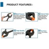4 Pcs 3" 7.6cm Plastic Spring Clamps Extra Strength and