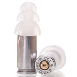 9MM EARPLUGS | Carry Case | Range Ear Protection | Nickel from LUCKY SHOT