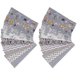 FAIRYGATE Patchwork Fabric Bundles 100% Cotton Fat Quarters Pre Cut Sheets for Patchworks Sewing Quilting Crafting No Repeat Patterns C0217