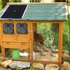 Riakrum 20W 16V Solar Panel Exhaust Fan Kit USB Portable