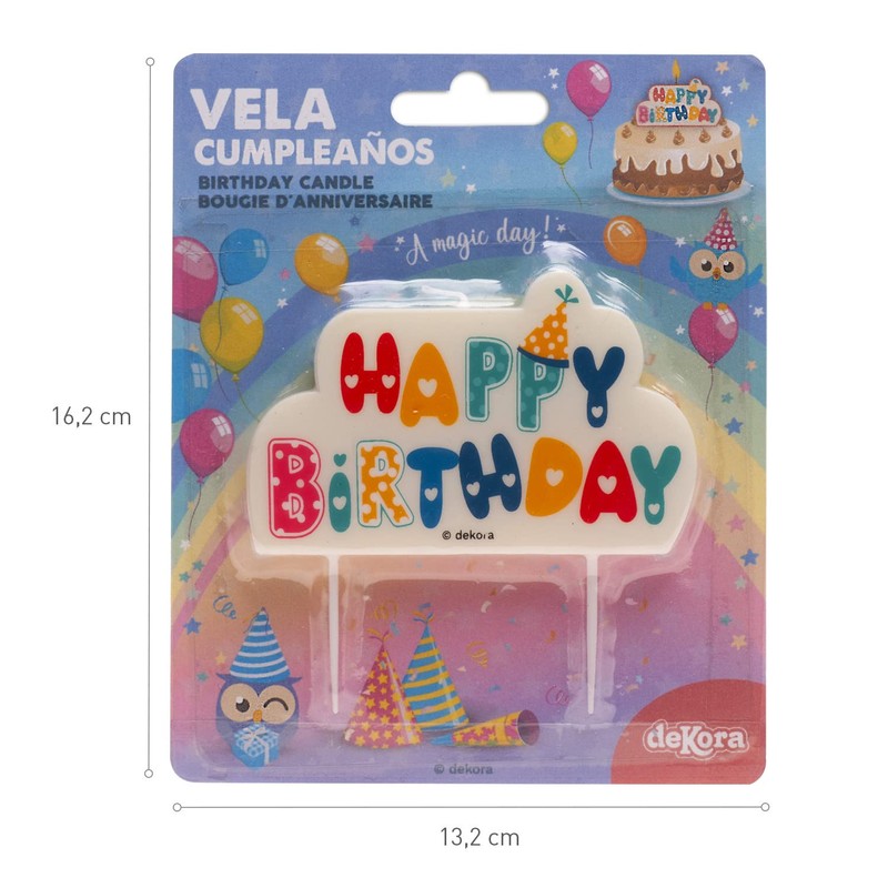 Dekora - Velas Cumpleaños Originales | Vela Happy Birthday Decoracion