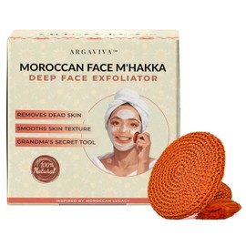 Face Scrubber Exfoliator – Gentle & Facial Brush for Cleaning & Removing Smooth Glowing Skin for Men and Women Moroccan Clay Sabra Fabric Pads Green / 페이스 스크러버 각질 제거제 – 청소 및 제거를 위한 순한 & 페이셜 브러시 매끄러운 광채 피부 남녀를 모로코 클레이 사브라 패브릭 패드 Green