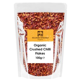 Organic Crushed Chilli Flakes 100g by Manor Springs Organic