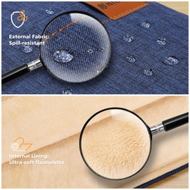 NIDOO 13 Inch Laptop Sleeve Case Protective Carrying Bag Computer Cover for 13.6" 13" MacBook Air/ 14" MacBook Pro/Surface Laptop 7/ ThinkPad X13 L13 E14 L14 T14s/ Yoga 7/ ThinkBook 14/13.4" XPS 13