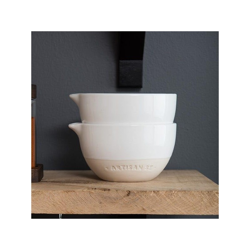 Artisan Street White Set of 2 Prep Bowls