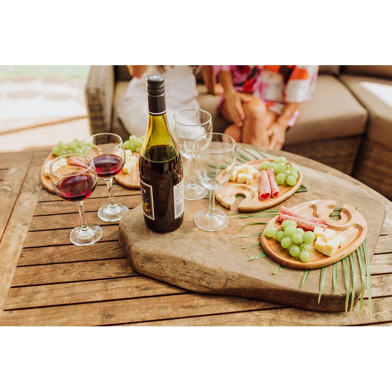 PICNIC TIME TOSCANA -Wine Appetizer Plates, Cocktail Plate with Glass