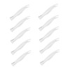 LABRIMP 25pcs Weight Clips Plastic Tweezers for Pallet Balances Eyelash