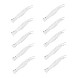 LABRIMP 25pcs Weight Clips Plastic Tweezers for Pallet Balances Eyelash Application Ergonomic Design for Easy Use High Precision Tweezers for Makeup Weight Removal