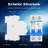 DC Miniature Circuit Breaker, 1000V 2 Pole 63 Amp Isolator