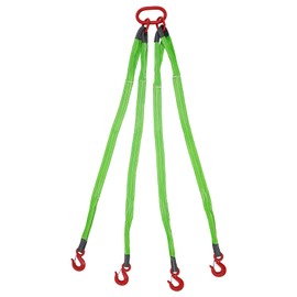 YIYIBYUS 5Ft Chain Slingl, 13227 Ibs Sling Chain, 6T Capacity Chain Hoist with 4 Legs Grab Hook and Adjuster, G80 Alloy Steel Lifting Sling Chains with Standard Marking for Towing and Handling