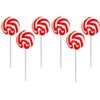 Swirls Lollipop Candy, Mixed Fruit Flavor, Individually Wrapped (Red Swirl,