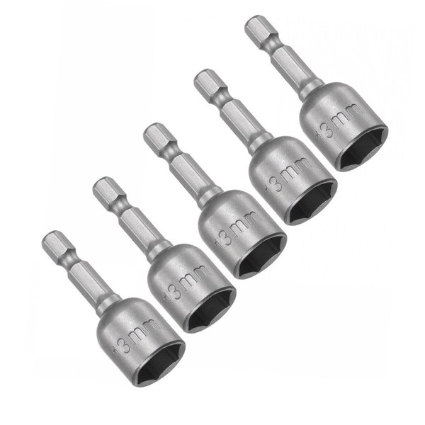 TOP-VIGOR 5Pcs 13mm Nut Setter Driver Drill Bit Set, 1/4