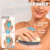 Exfoliating Body Scrubber Silicone, Compact Lightweight Accessory for Travel and