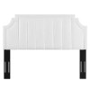 Modway Alyona Channel Tufted Performance Velvet Full/Queen Headboard in White