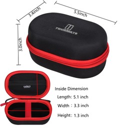 Tourmate Storage Case for Glorious/TMKB Falcon M1SE/HyperX Gaming Wireless Mouse, Model O/D RGB Mouse with Lights Hard Travel Case, Protective Carrying Storage Bag(Only Box) (Black & Red)