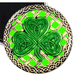 Fashion Jewelry CELTIC IRISH SHAMROCK LUCK KNOT SIGN Pendant on 925 Sterling Silver 22" Necklace