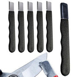 Lemon Egg Portable Quick Sharpener, Lawnmower Dull Blade Sharpener, Multipurpose Garden Tool Sharpener Blade Sharpener Stone for Knife Pruners Loppers Hedge Shears Scissors Axe Lawn Mowers (5, black)